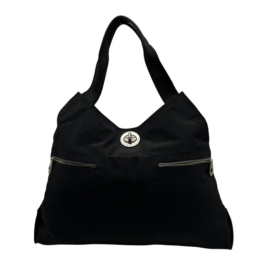 Baggallini Black Nylon Paris Satchel